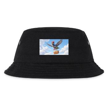 Un joli pigeon volant livrant un colis - Bob Enfant - noir - Devant