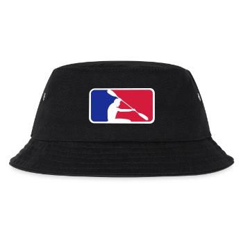 Kanu mit Frame - Kinder Bucket Hat - Schwarz - Vorne
