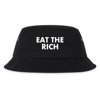Eat the rich - Kinder Bucket Hat - Schwarz - Vorne
