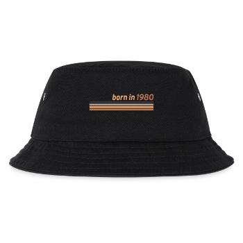 1980 - Kinder Bucket Hat - Schwarz - Vorne