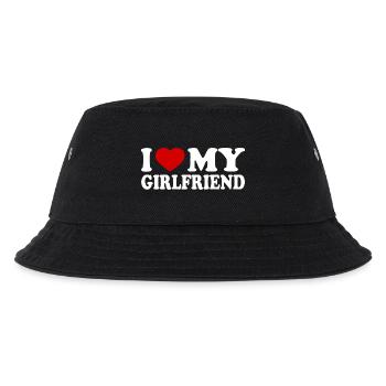 I love my girlfriend - Kinder Bucket Hat - Schwarz - Vorne