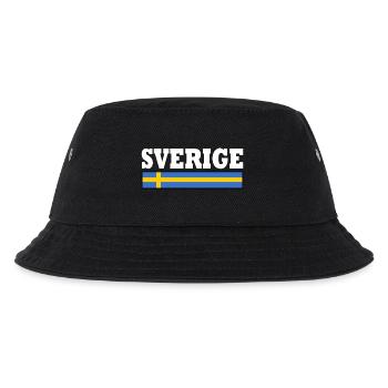 Schweden flagge - Kinder Bucket Hat - Schwarz - Vorne