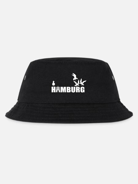 Hamburg Möven - Kinder Bucket Hat - Schwarz