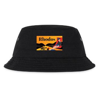 Rhodos - Griechische Insel - Kinder Bucket Hat - Schwarz - Vorne