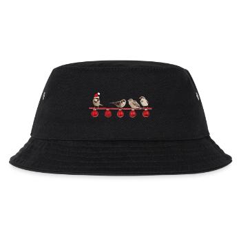 Weihnachten Vogel - Kinder Bucket Hat - Schwarz - Vorne