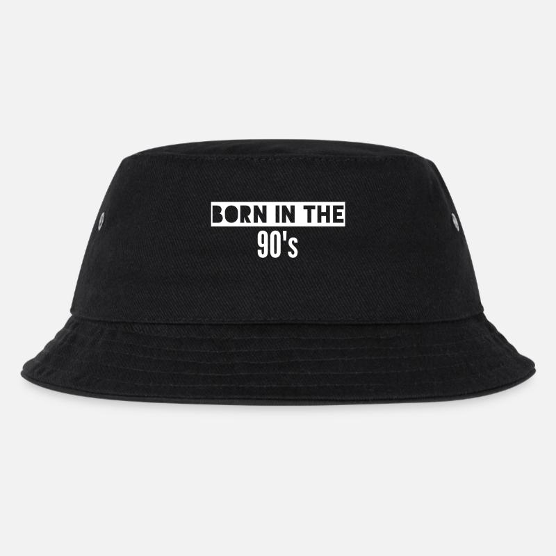 Born in the 90s - Kinder Bucket Hat - Schwarz
