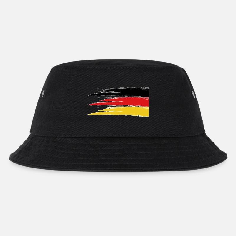 deutschland - Kinder Bucket Hat - Schwarz
