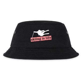skiing is life i 2c - Kinder Bucket Hat - Schwarz - Vorne