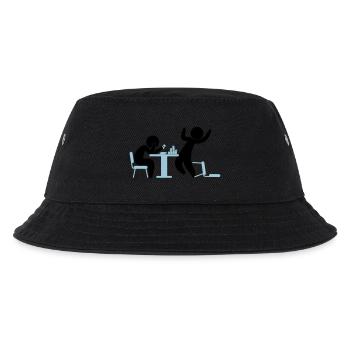A poker player wins a game - Kids’ Bucket Hat - black - Front
