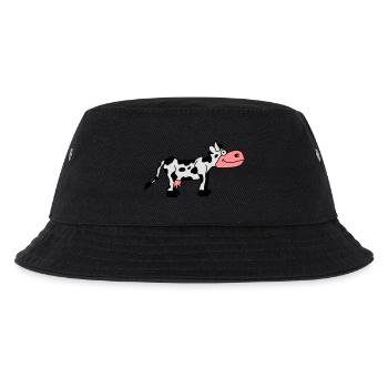Cow Comic - Kinder Bucket Hat - Schwarz - Vorne