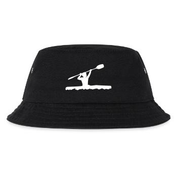 Kanu Fahrer - Kinder Bucket Hat - Schwarz - Vorne