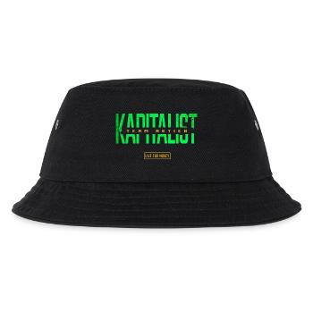 Kapitalist Team Aktien - Kinder Bucket Hat - Schwarz - Vorne