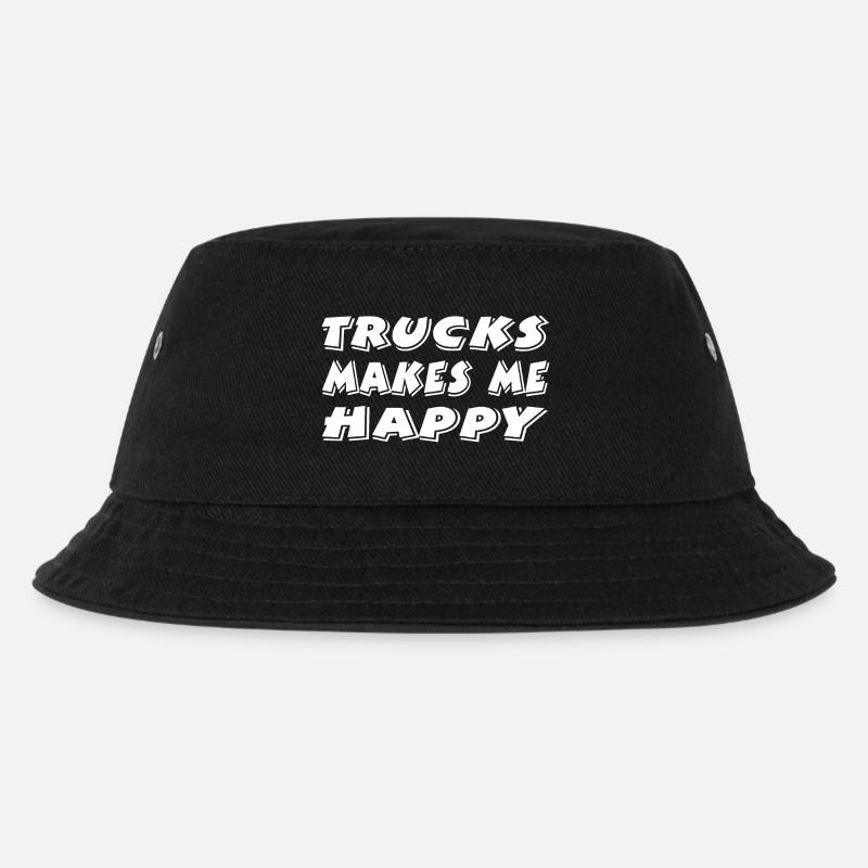Trucks - Kinder Bucket Hat - Schwarz