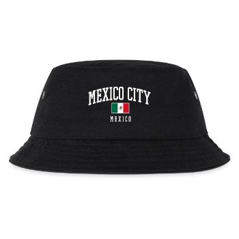 Mexico City Typography Flag - Kids’ Bucket Hat - black - Front
