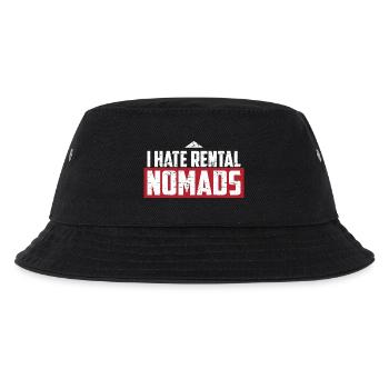 Ich hasse Mietnomaden - Kinder Bucket Hat - Schwarz - Vorne