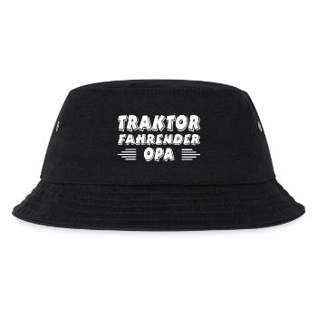 Traktor - Kinder Bucket Hat - Schwarz - Vorne