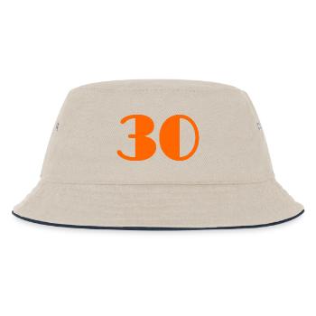 30. 30 YEARS. 30TH ANNIVERSARY. 30 YEARS ANNIVERSARY - Kids’ Bucket Hat - ecru/navy - Front