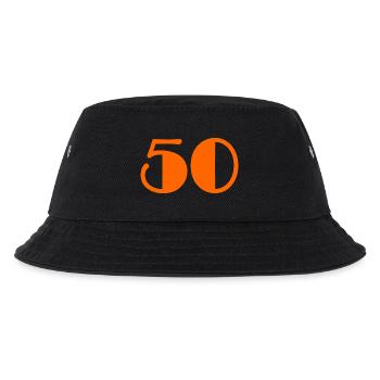 50 YEARS. 50th ANNIVERSARY. BIRTHDAY 50 YEARS. 50 - Kids’ Bucket Hat - black - Front