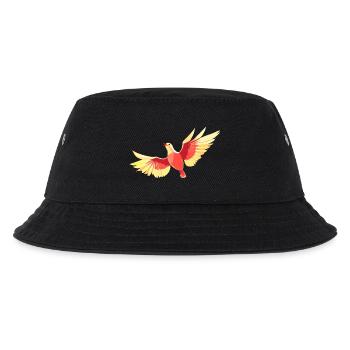 Vogel, der am Himmel schwebt - Kinder Bucket Hat - Schwarz - Vorne