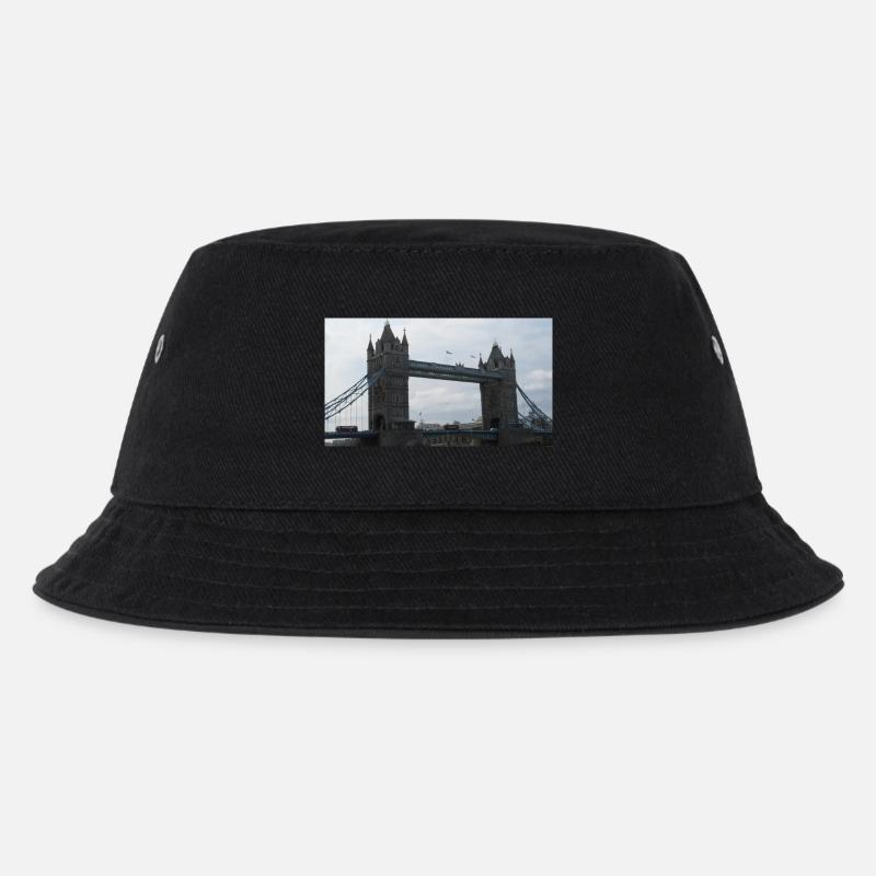 Tower Brücke London - Kinder Bucket Hat - Schwarz