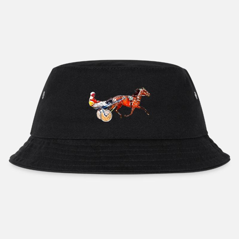 Traber Trabrennen - Kinder Bucket Hat - Schwarz