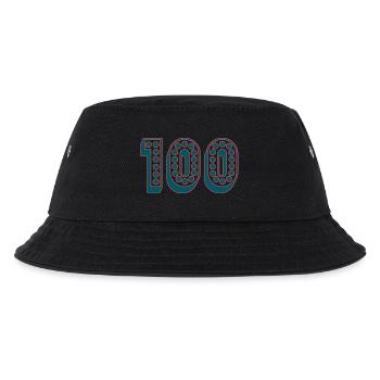 100. 100 YEARS. 100th ANNIVERSARY. 100 BIRTHDAY - Kids’ Bucket Hat - black - Front