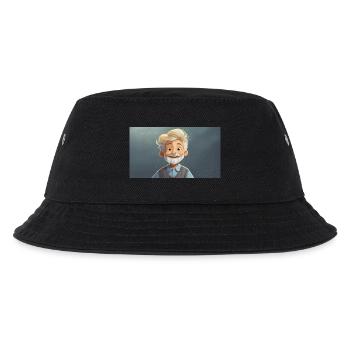 Lustige Hooey Kinder lassen sich Bärte wachsen - Kinder Bucket Hat - Schwarz - Vorne