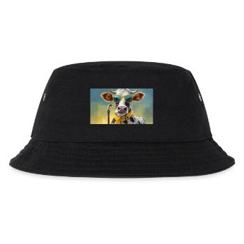 Wortspiel mehrdeutiger Ausdruck – Blinde Kuh - Kinder Bucket Hat - Schwarz - Vorne