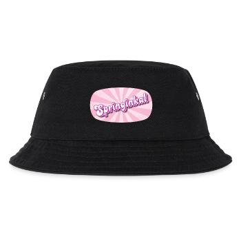 Springinkal - lebhaftes Mädchen, Kosename - Kinder Bucket Hat - Schwarz - Vorne
