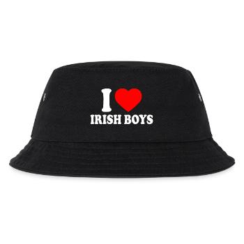I love irish boys - Kinder Bucket Hat - Schwarz - Vorne