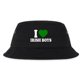 I love irish boys - Kinder Bucket Hat - Schwarz - Vorne