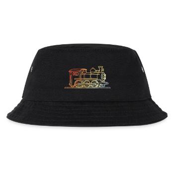 Railway Sketch Vintage - Kids’ Bucket Hat - black - Front
