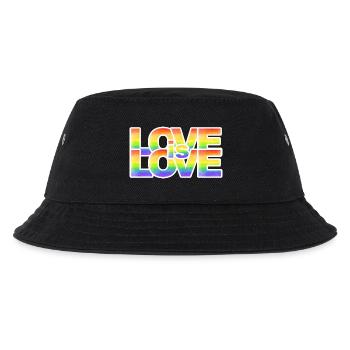 Rainbow Love Lettering - Kids’ Bucket Hat - black - Front