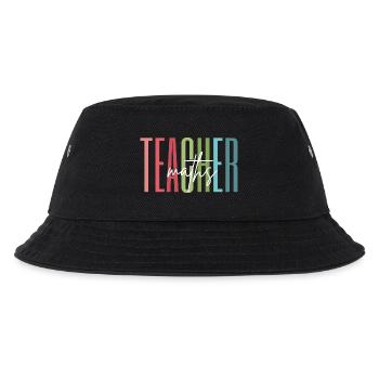 Mathelehrerin Mathe Lehrerin Geschenk - Kinder Bucket Hat - Schwarz - Vorne