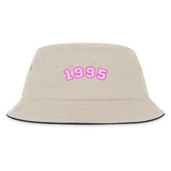 1995 Rosenstern - Kinder Bucket Hat - Natur/Navy - Vorne