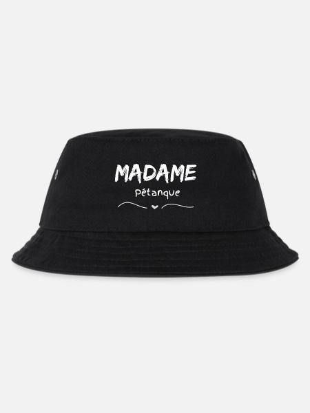 Madame Pétanque - Kinder Bucket Hat - Schwarz