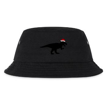 T-Rex Weihnachtsmann - Kinder Bucket Hat - Schwarz - Vorne