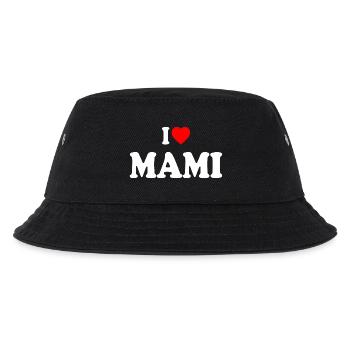I love mami - Kinder Bucket Hat - Schwarz - Vorne
