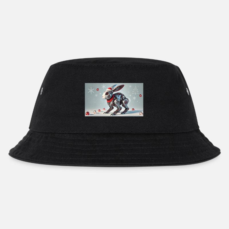 Weihnachtshase - Kinder Bucket Hat - Schwarz