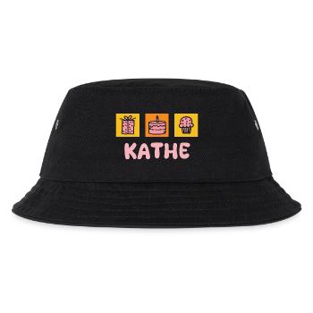 First name Käthe - Kids’ Bucket Hat - black - Front