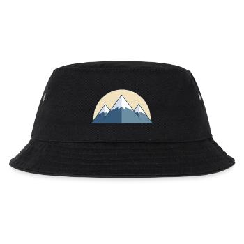 Gebirge - Kinder Bucket Hat - Schwarz - Vorne