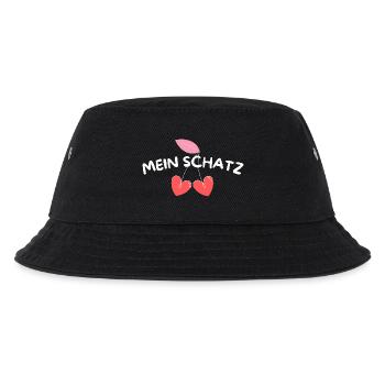 Mein Schatz Ich liebe Dich Lieblingsmensch - Kinder Bucket Hat - Schwarz - Vorne
