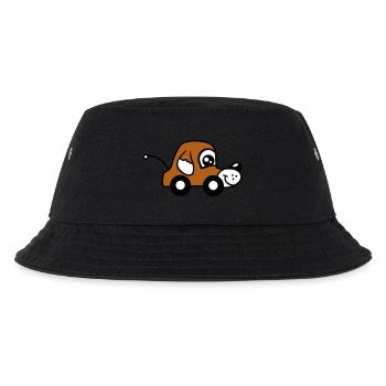 Dog Car Toy Remote Controlled Driving Wheels Cute - Kids’ Bucket Hat - black - Front