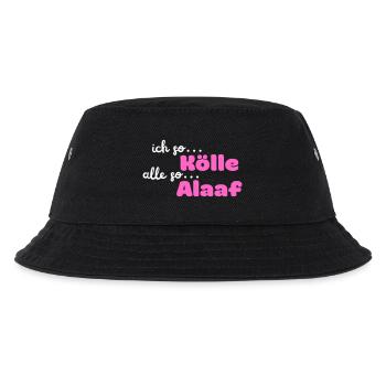 Kölle Alaaf II - Kinder Bucket Hat - Schwarz - Vorne