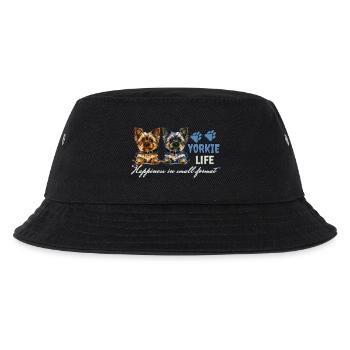 Yorkie-Welpen - Kinder Bucket Hat - Schwarz - Vorne