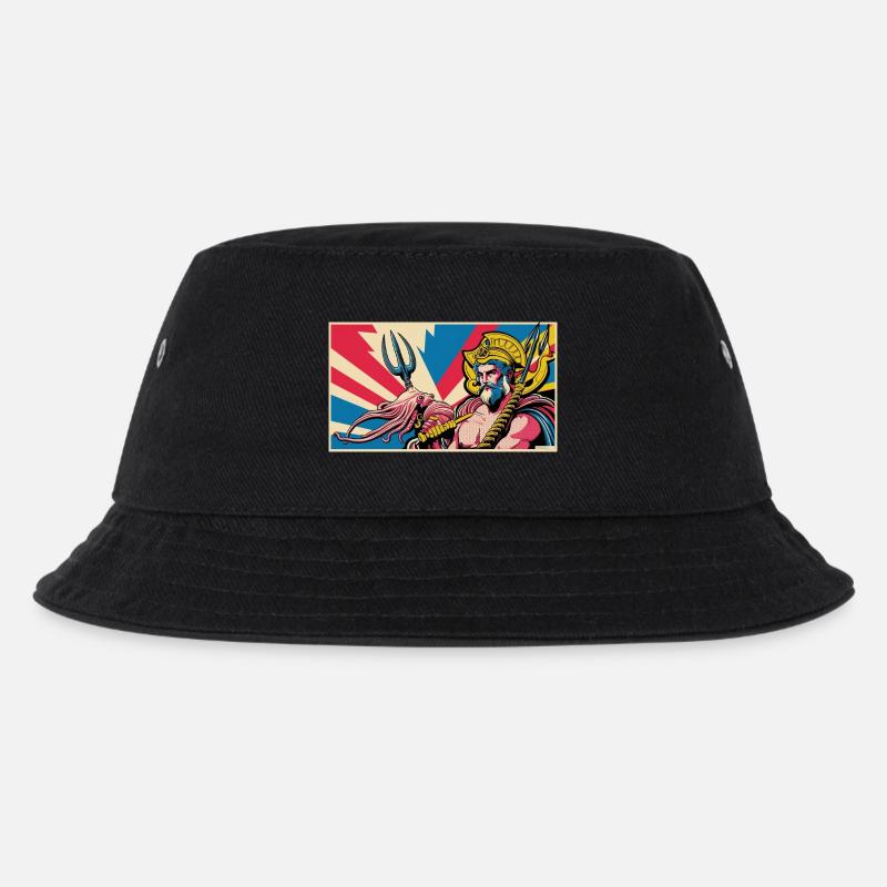 nVx Poseidon 1 - Kinder Bucket Hat - Schwarz