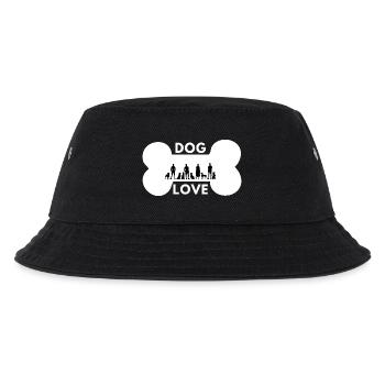 Dogs love with people (Black background) - Kids’ Bucket Hat - black - Front