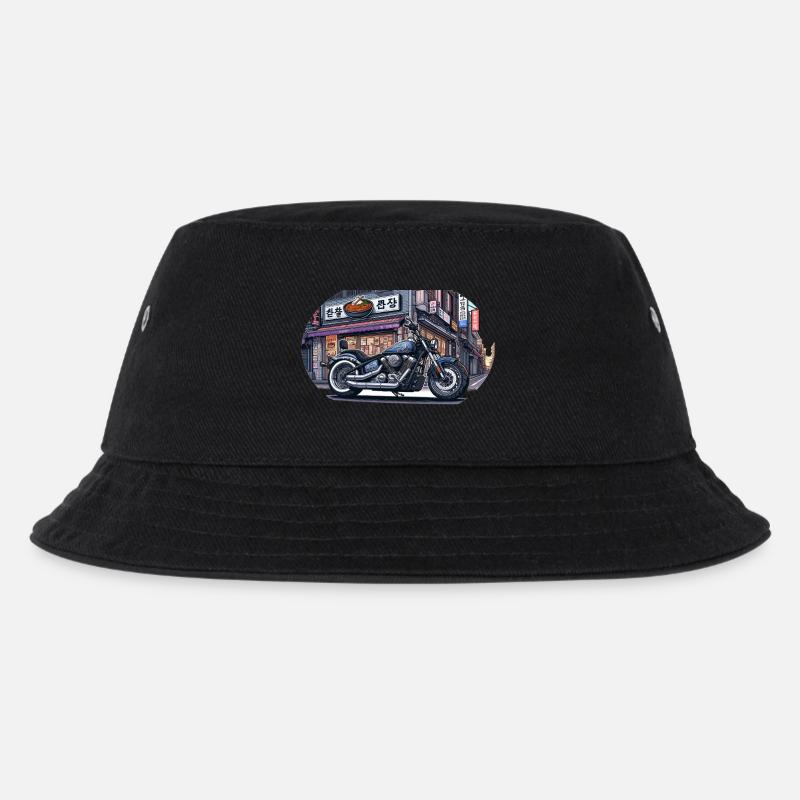 鉄鬼 Tekki Chopper - Kinder Bucket Hat - Schwarz