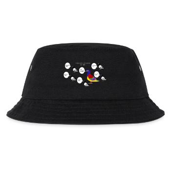 Trau dich anders zu sein - Kinder Bucket Hat - Schwarz - Vorne