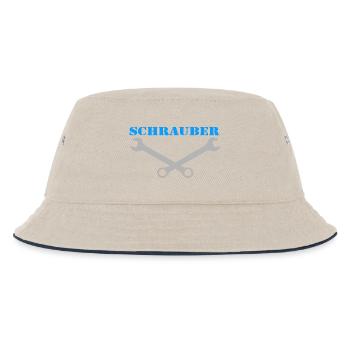 Schrauber , Kultschrauber ........................ - Kinder Bucket Hat - Natur/Navy - Vorne